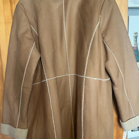 Shearling coat ankle length coat. Jones New York size X-Large - Picture 2 of 4